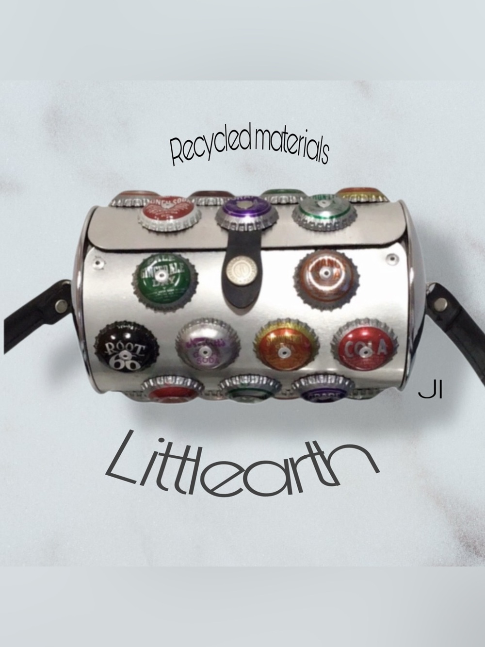 LITTLEARTH Recycled Bottle Cap Metal Crossbody